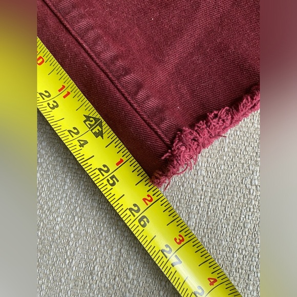 Paige Jeans Women's 28 Jacquelin Straight Denim Red Jeans - Picture 8 of 9